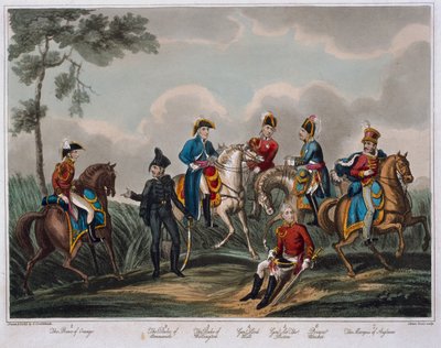 Portraits of the General Officers, from An Historical Account of the Battle of Waterloo, published by M. Colburn, 1817 by English School