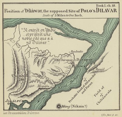 Position of Dilawar, the Supposed Site of Polo