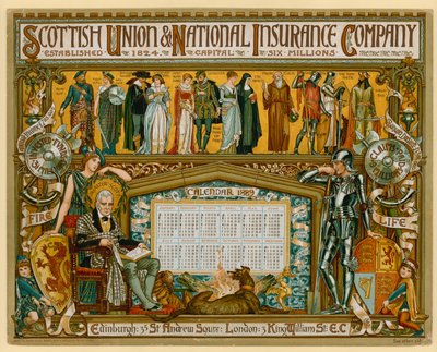 Poster for Scottish Union & National Insurance Company by English School