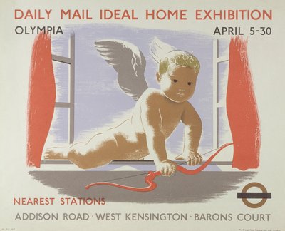 Poster for the Daily Mail Ideal Home Exhibition at Kensington Olympia, London, 1938 by English School