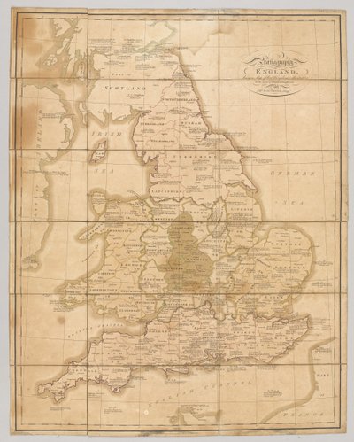 Praehagraphy of England, being a map of that Kingdom illustrative of the principle battles fought in it, 1807 by English School