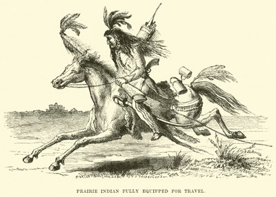 Prairie Indian fully equipped for travel by English School