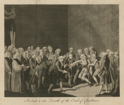 Prelude to the Death of the Earl of Chatham by English School
