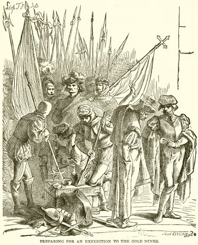 Preparing for an Expedition to the Gold Mines by English School