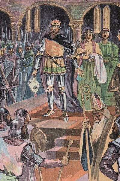 Presentation of the Prince to the Welsh Chiefs by English School