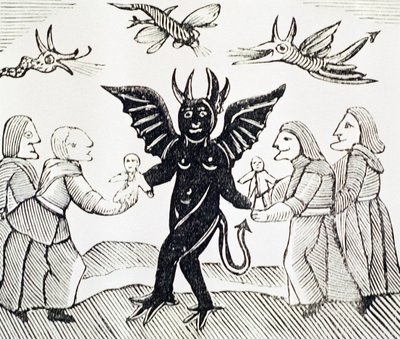 Presenting Children to the Devil, from The Witch of the Woodlands by English School