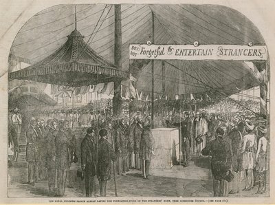 Prince Albert Laying the Foundation Stone of the Strangers