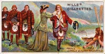 Prince Charlie and Flora Macdonald by English School