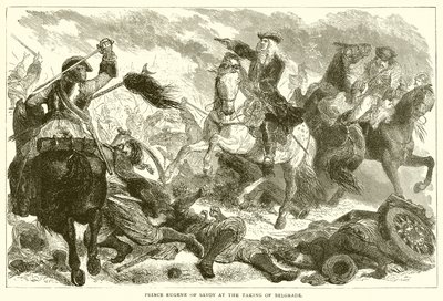 Prince Eugene of Savoy at the Taking of Belgrade by English School