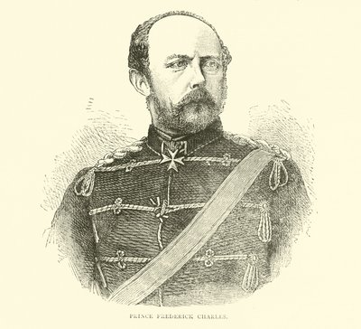 Prince Frederick Charles, August 1870 by English School