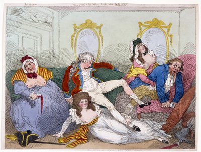Prince Regent in a Debauched State by English School