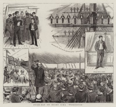 Prize-Day on Board HMS Worcester by English School