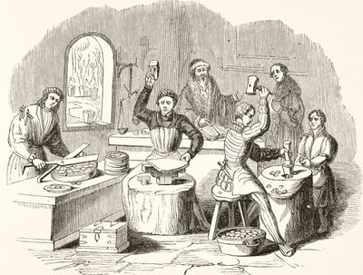 Process of coining in the 16th century by English School
