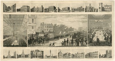 Procession Attending the Great National Petition of 3,317,702, to the House of Commons, 1842 by English School