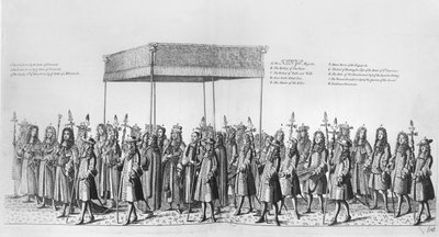 Procession for the Coronation of James II of England by English School