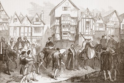 Procession of Wolsey to Westminster Hall by English School