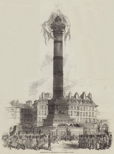 Proclamation of the Republic, at the Column of July by English School