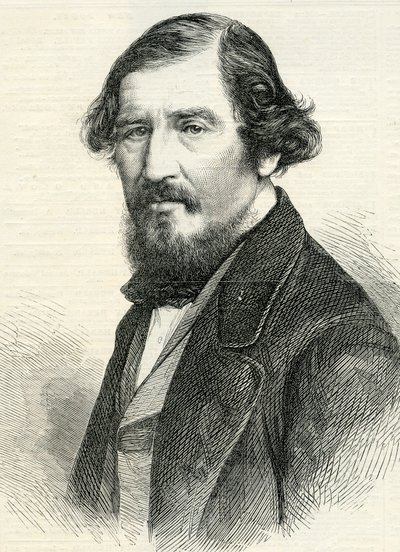 Professor Aytoun from The Illustrated London News 19th August, 1865 (engraving) by English School