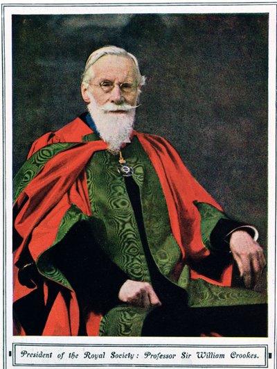 Professor Sir William Crookes from Illustrated London News, May 1914 by English School
