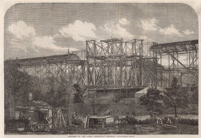 Progress of the Great International Exhibition building by English School