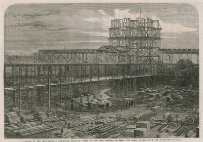 Works of the nave, eastern transept and dome by English School