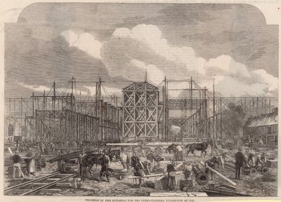 Progress on the International Exhibition Building of 1862 by English School