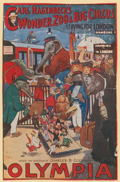 Promotional poster for Carl Hagenbeck