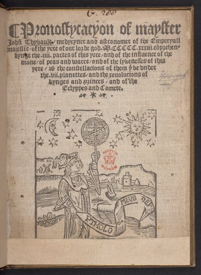 Pronostication of Master John Thybault by English School