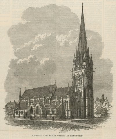 Proposed new Parish Church at Kensington by English School