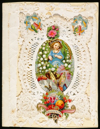 Prosperity, Valentine card, c.1870 by English School