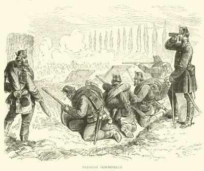 Prussian Skirmishers, February 1871 by English School