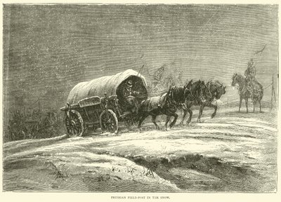 Prussian Field-Post in the Snow, October 1870 by English School