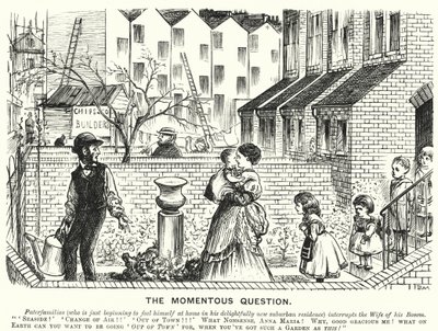 Punch cartoon: The Momentous Question by English School