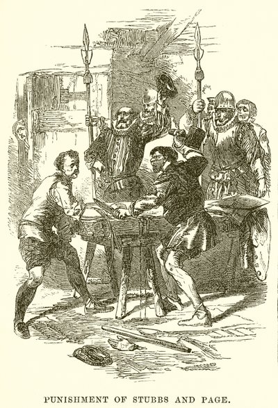 Punishment of Stubbs and Page by English School