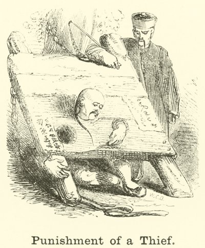 Punishment of a Thief by English School