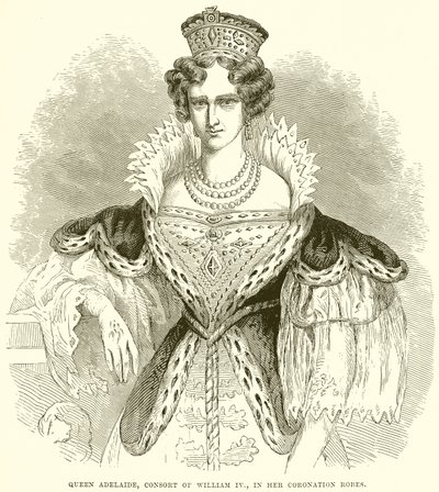 Queen Adelaide, Consort of William IV, in her Coronation Robes by English School
