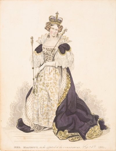 Queen Adelaide in her Coronation Robes by English School