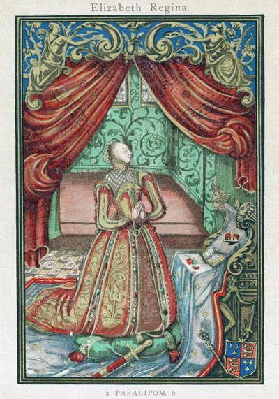 Queen Elizabeth I at Prayer, frontispiece to 