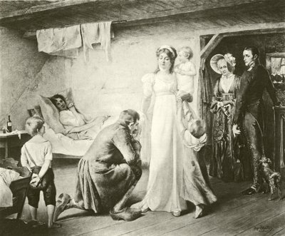 Queen Louisa of Prussia Visiting the Poor by English School