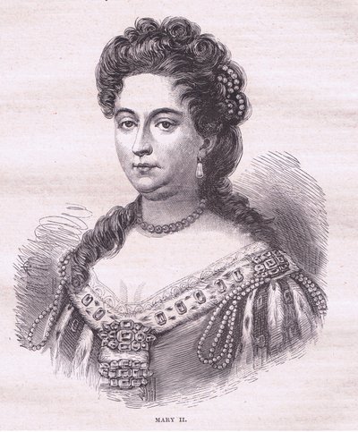Queen Mary II of England by English School