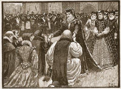 Queen Mary and the State Prisoners in the Tower, Illustration from Cassell