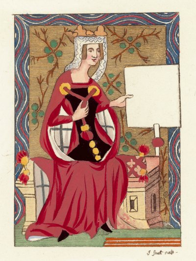 Queen Matilda, First Wife to King Henry I by English School