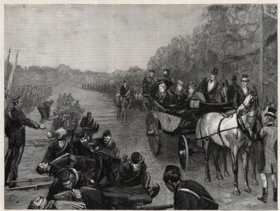 Queen Victoria - The Inspection by Her Majesty the Queen of Colonel Seey