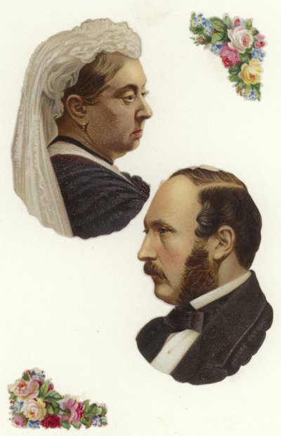 Queen Victoria and Prince Albert by English School