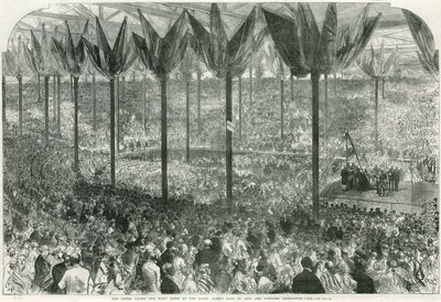 Queen Victoria Laying the First Stone of the Royal Albert Hall by English School