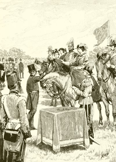 Queen Victoria presiding at the first distribution of the Victoria Cross by English School