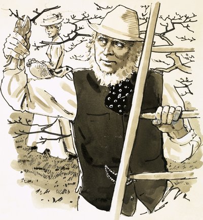 R D Blackmore, the author of Lorna Doone by English School