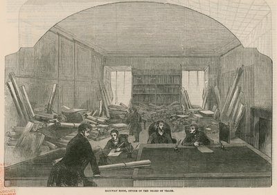 Railway room, office of the Board of Trade by English School