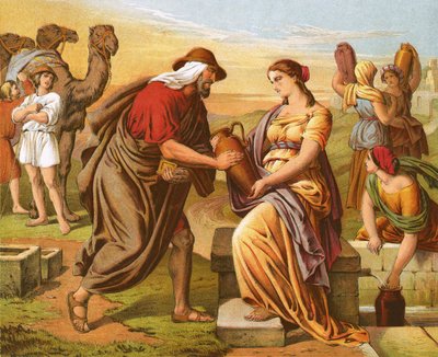 Rebecca meeting Abraham