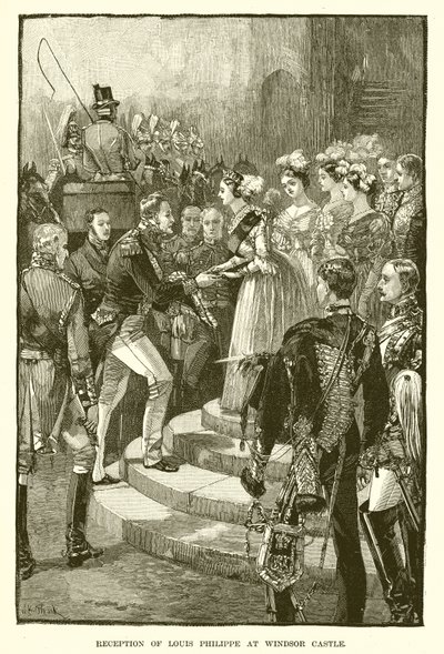 Reception of Louis Philippe at Windsor Castle by English School